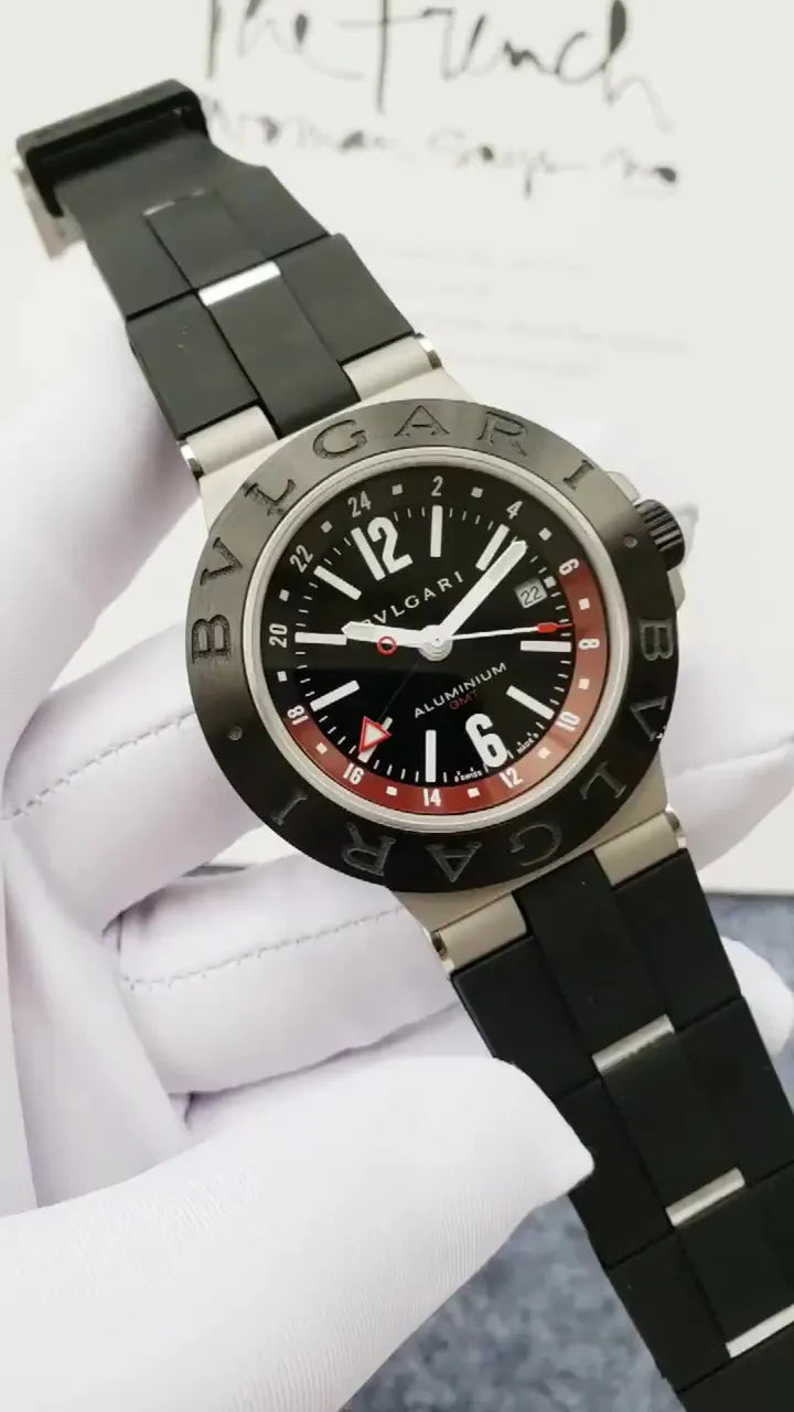 Bvlgari Aluminium GMT Black Dial - Hình 2
