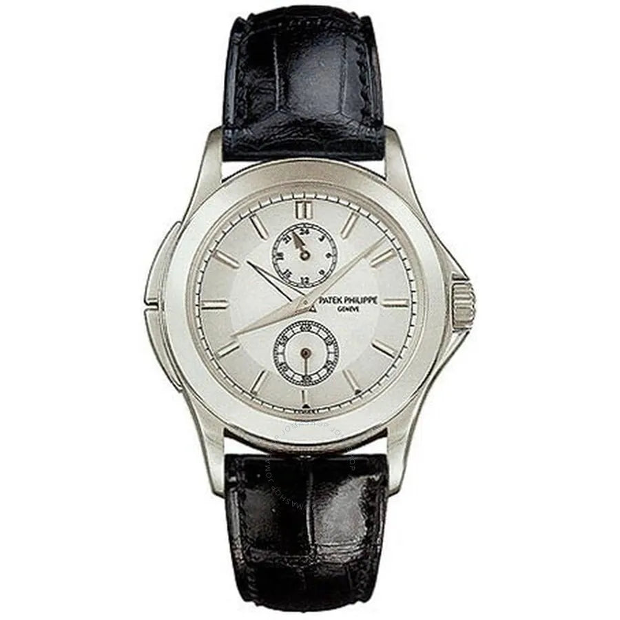 Patek Philippe Silver Dial Black Leather – Calatrava