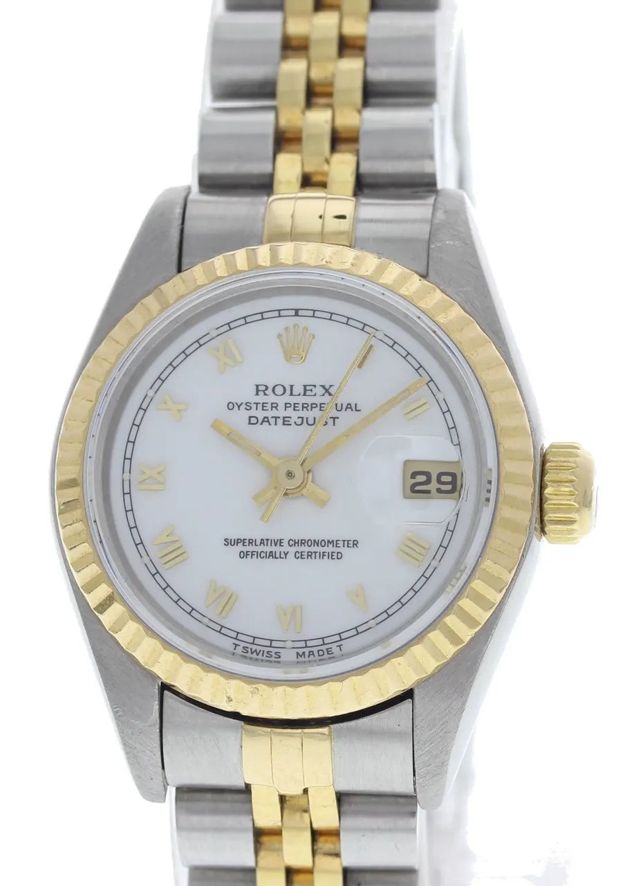Rolex Datejust White Roman Dial
