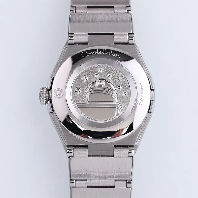 Omega Diamond Steel Gold Ladies Watch - Hình 2