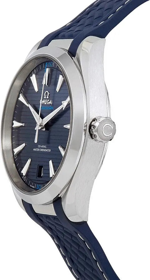 Omega Blue Rubber Aqua Terra - Hình 2