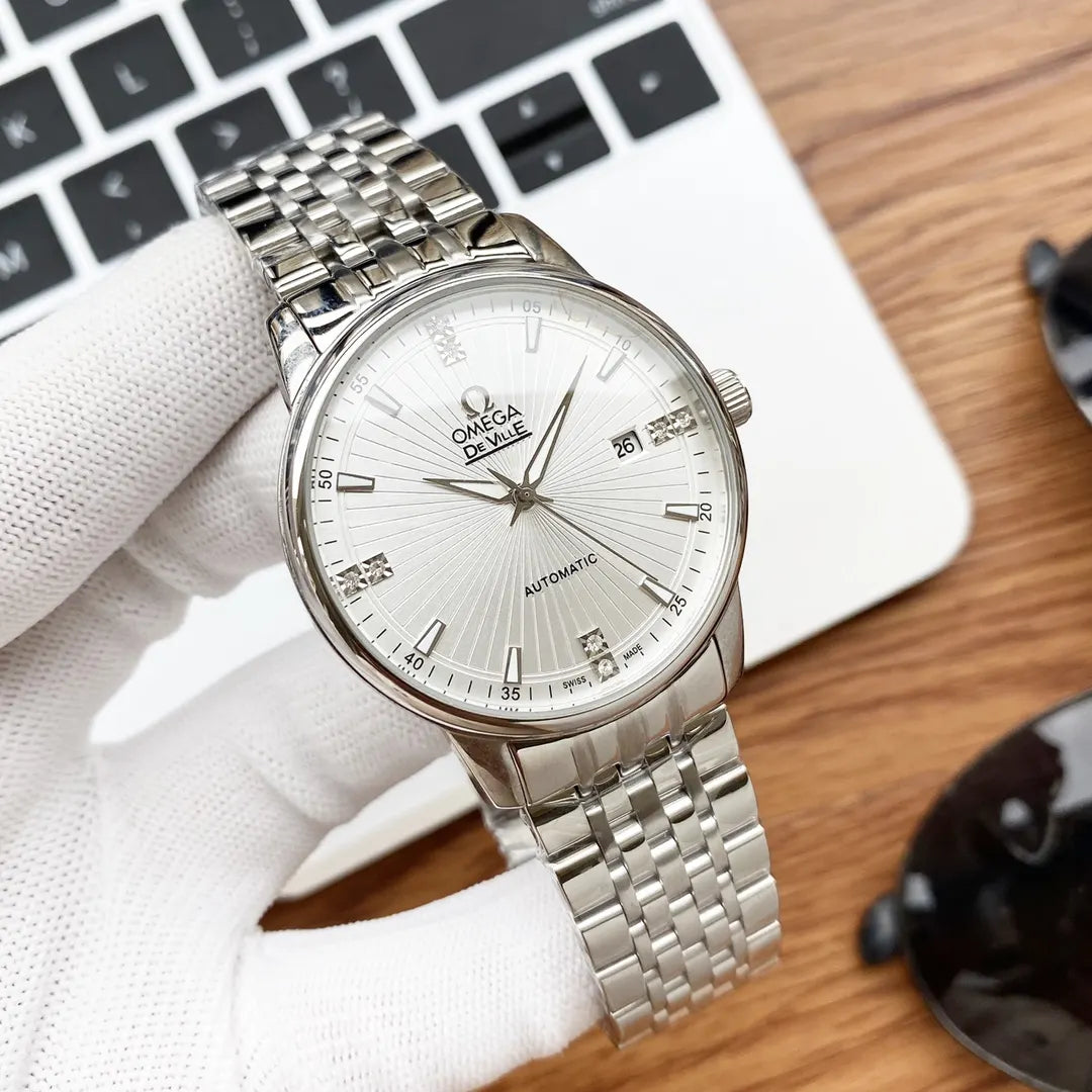 Omega De Ville Silver Dial steel - Hình 5