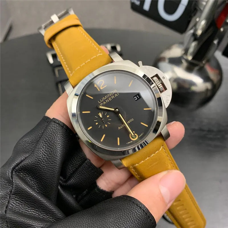 Panerai Yellow Leather Luminor - Hình 6