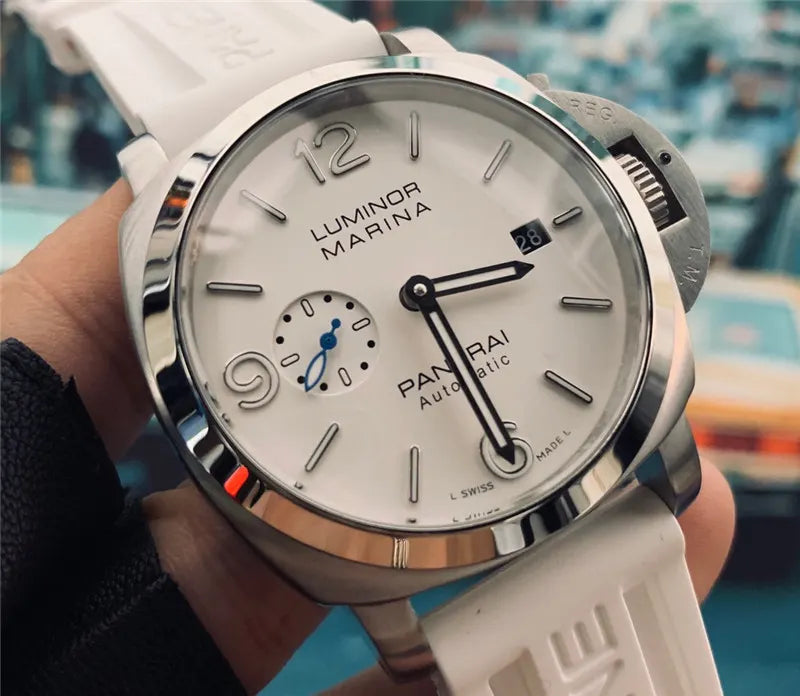 Panerai White Rubber Strap - Hình 2