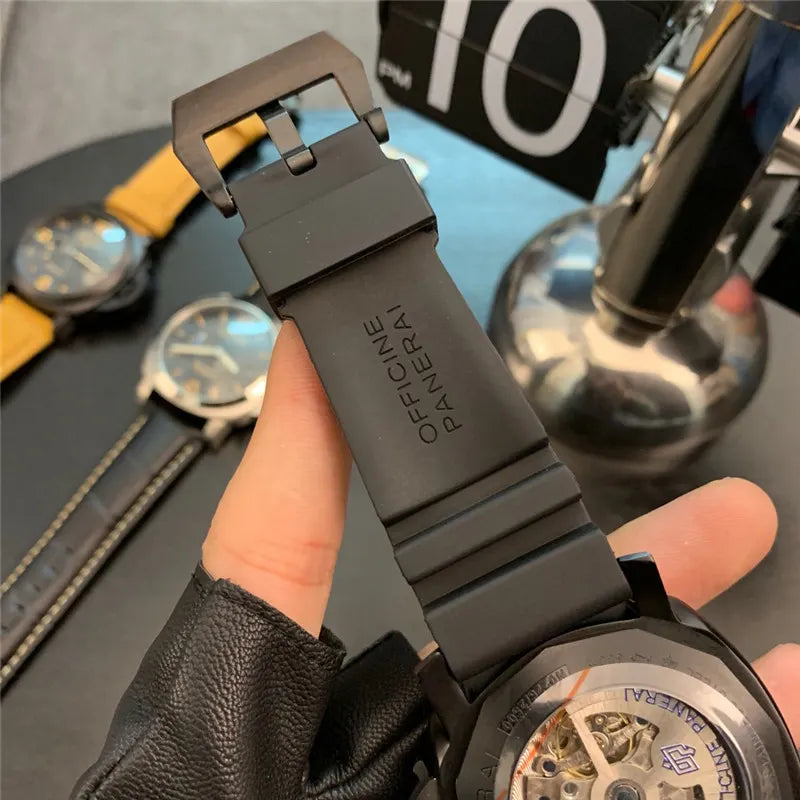 Panerai Blue Dial Black Rubber - Hình 5
