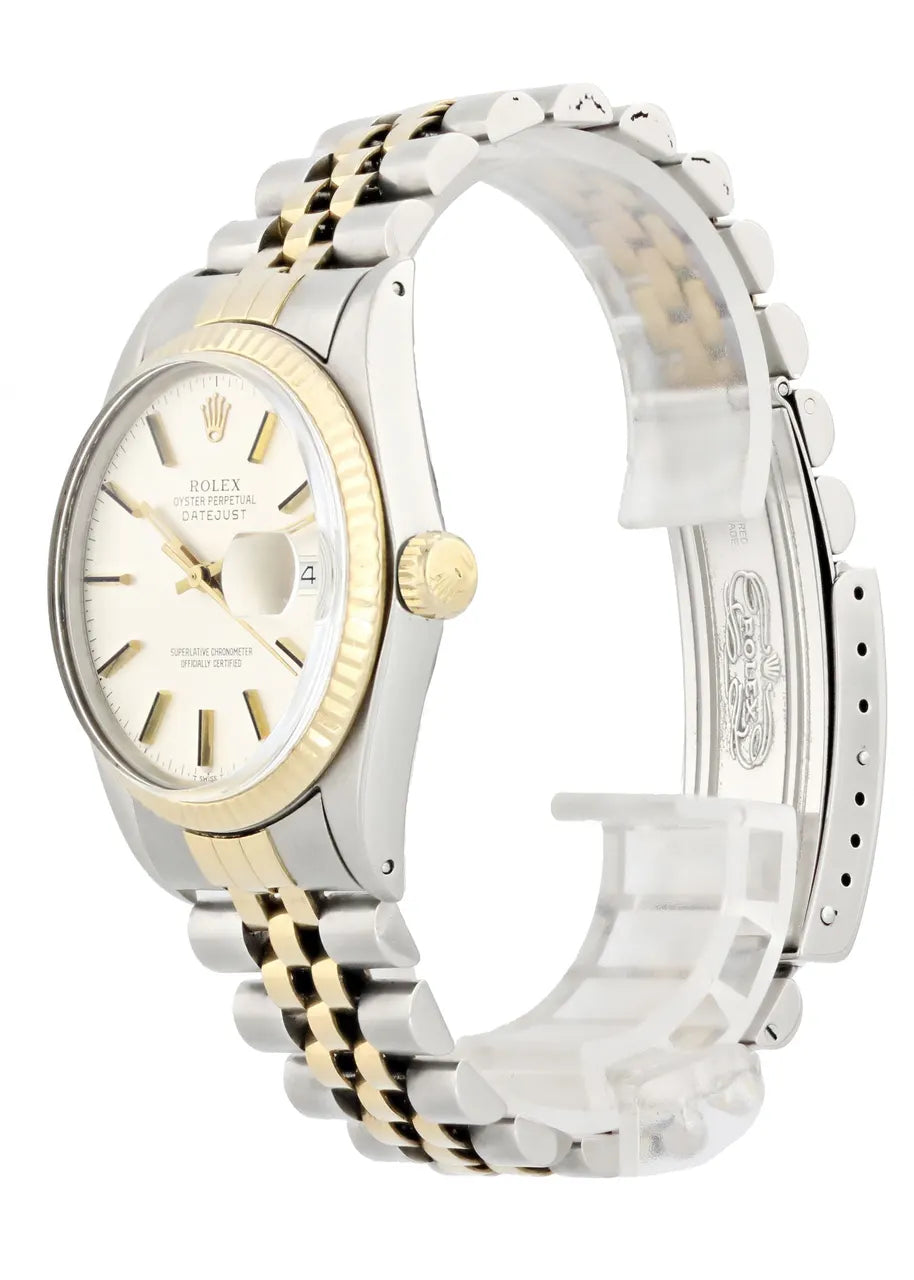 Rolex Two-Tone Silver White Datejust - Hình 5