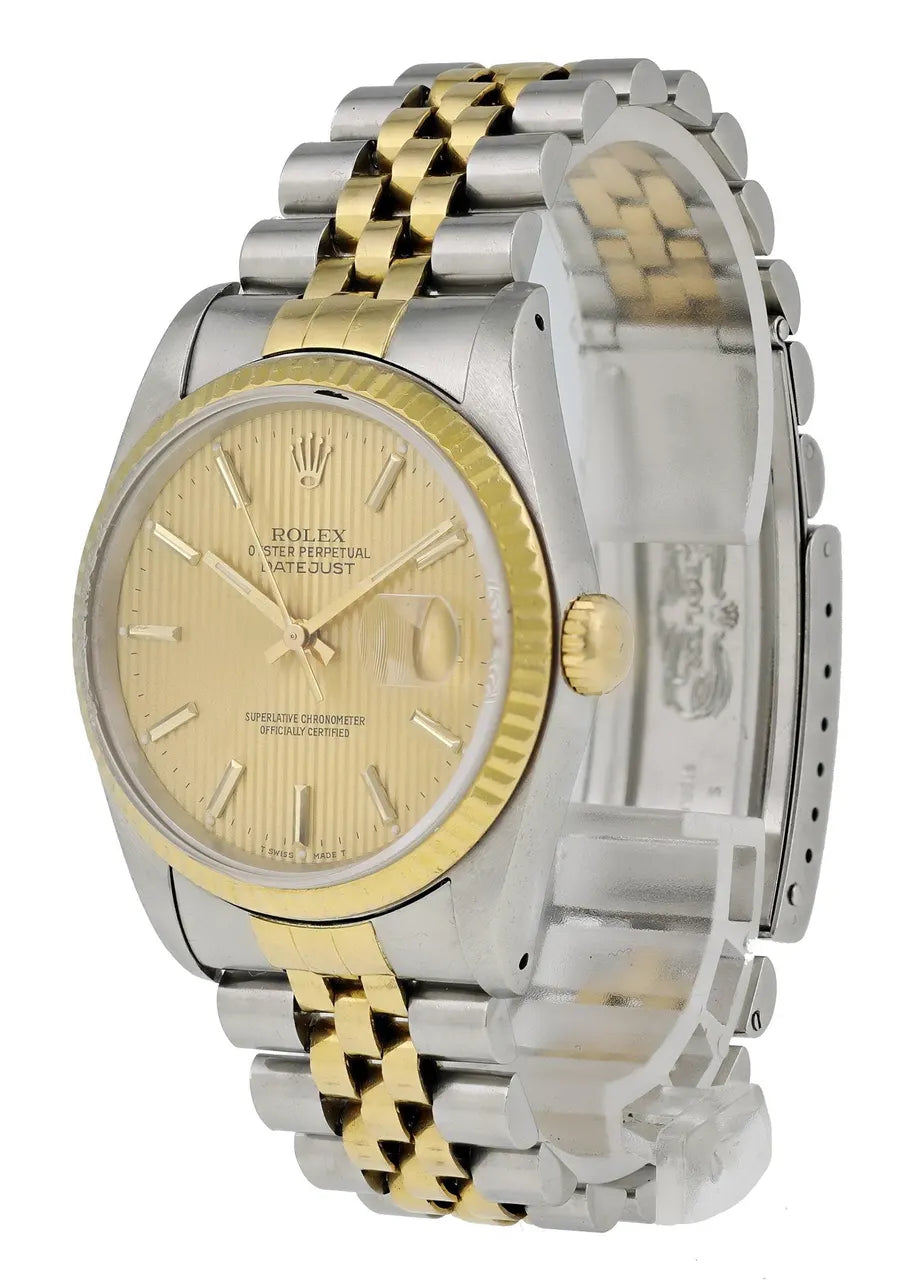 Rolex Two-Tone Gold Linen Dial - Hình 2