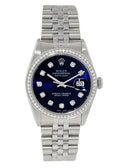 Rolex Blue Diamond Bezel