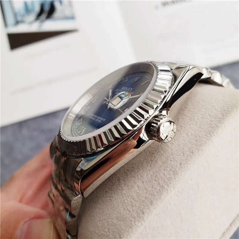 Rolex Blue Roman Dial datejust - Hình 3