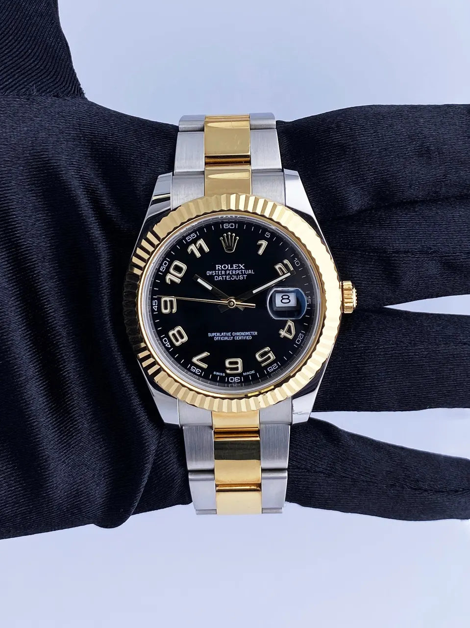 Rolex Two-Tone Black Arabic - Hình 2