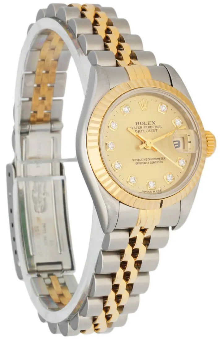 dial Rolex Gold Diamond Ladies Datejust - Hình 3