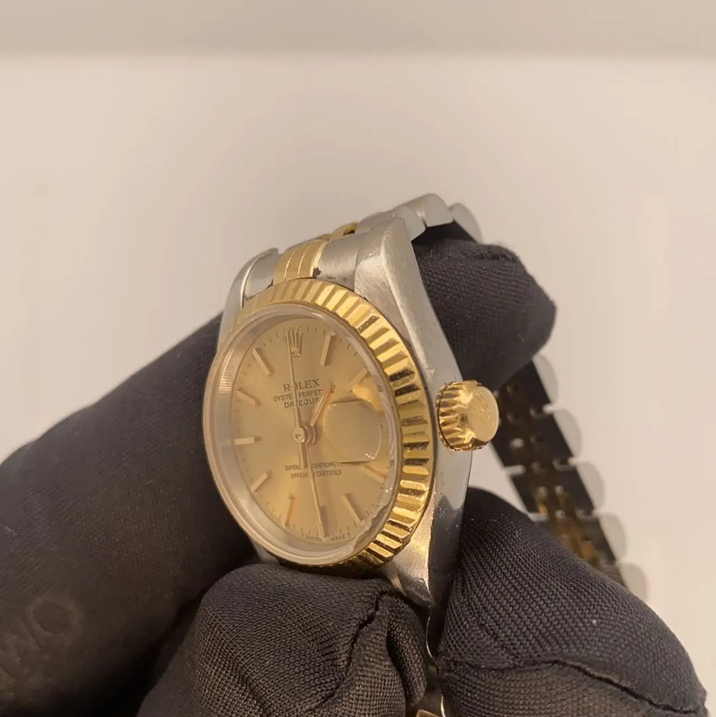 Rolex Two-Tone Champagne Dial Ladies - Hình 6
