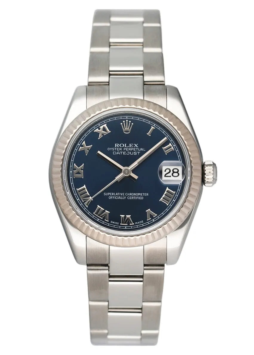 dial Rolex Blue Roman Datejust