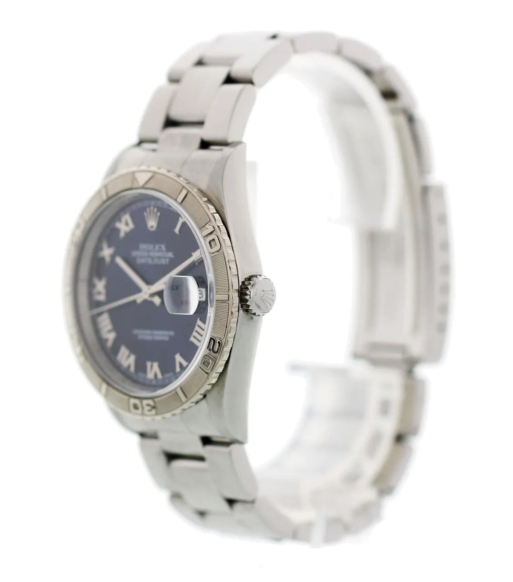 stainless steel Rolex Datejust Blue Roman Dial - Hình 4