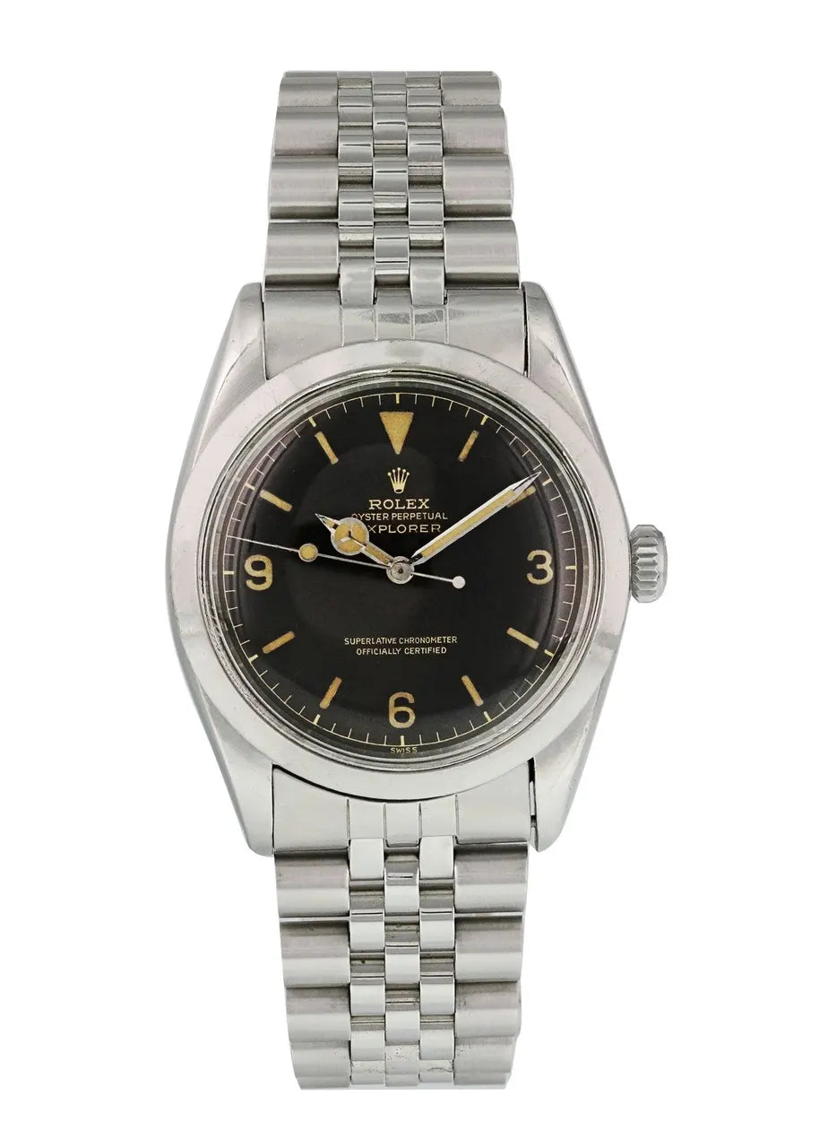 Vintage Rolex Explorer Black Dial Stainless Steel - Hình 2