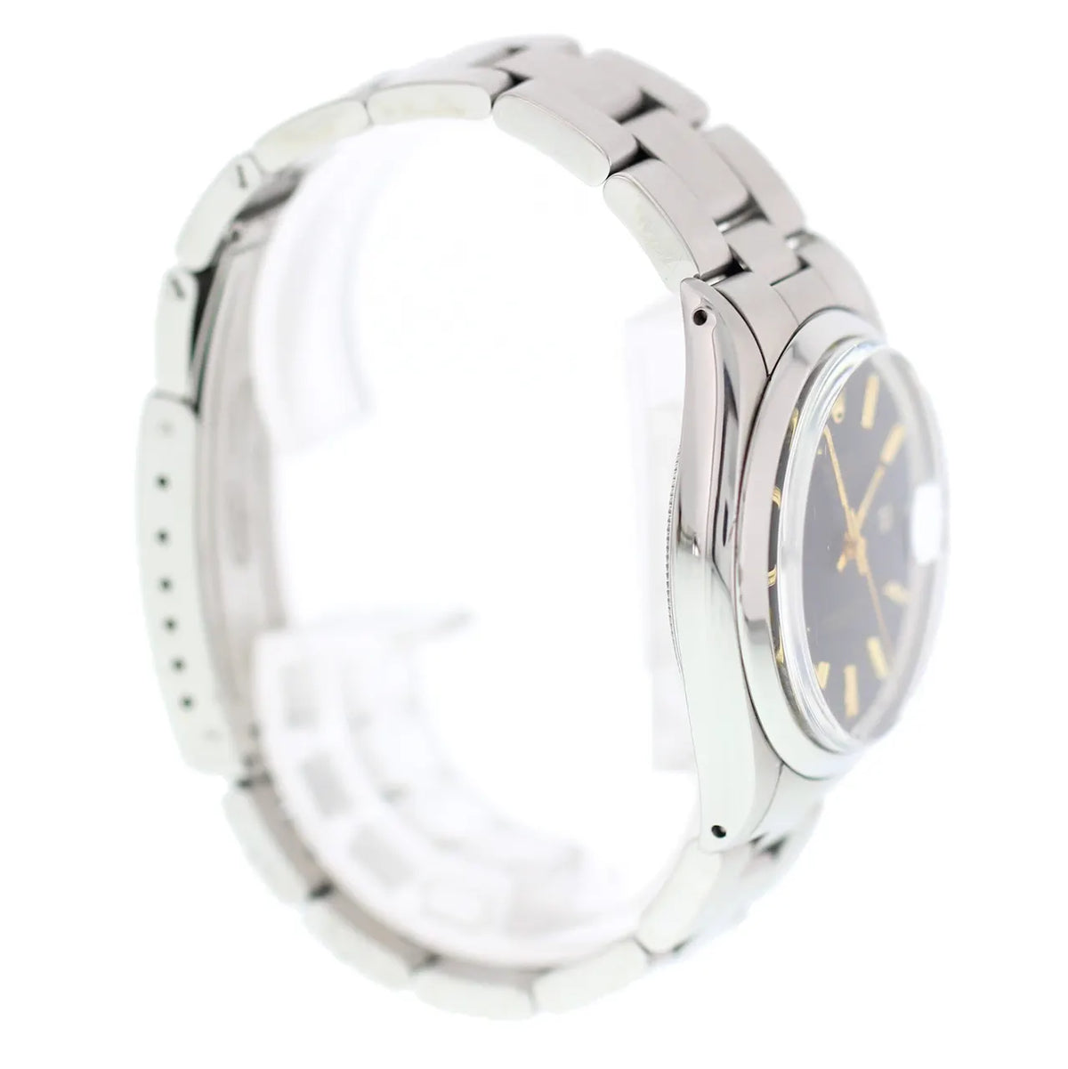 oyster Rolex Black Dial Steel - Hình 4