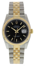 two Rolex Datejust Black Dial