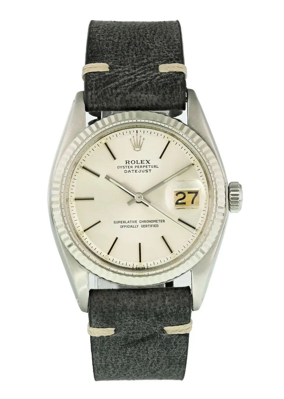 Rolex Datejust Steel Leather