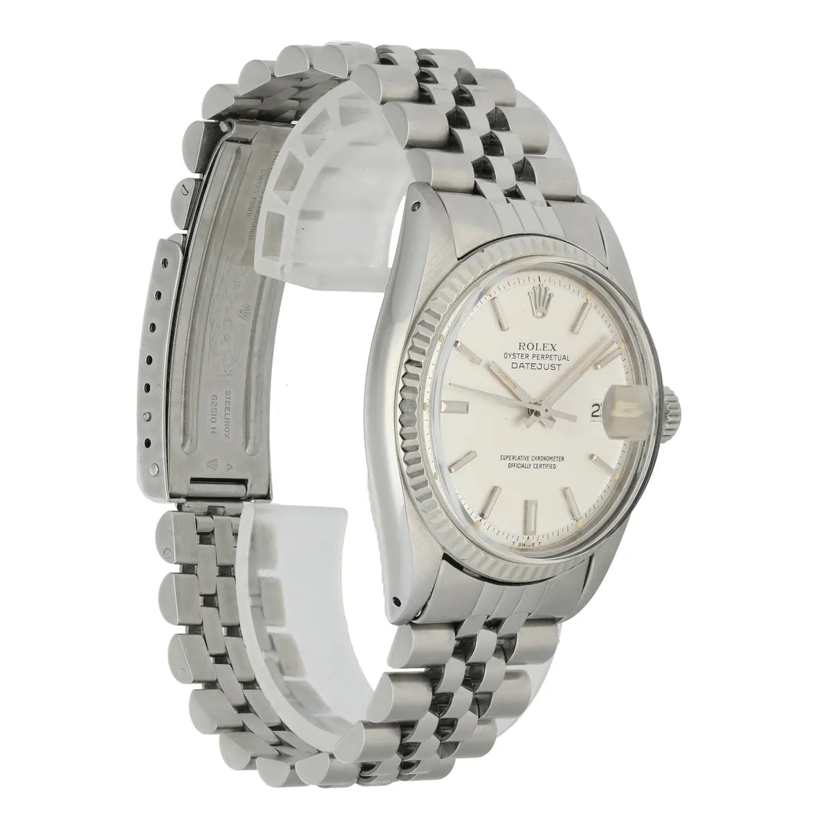 stainless Rolex Datejust Silver Linen Dial - Hình 4