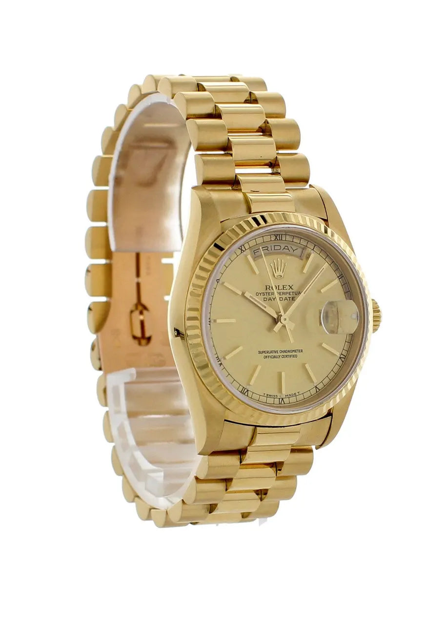 Rolex Day-Date Gold Champagne bracelet - Hình 6