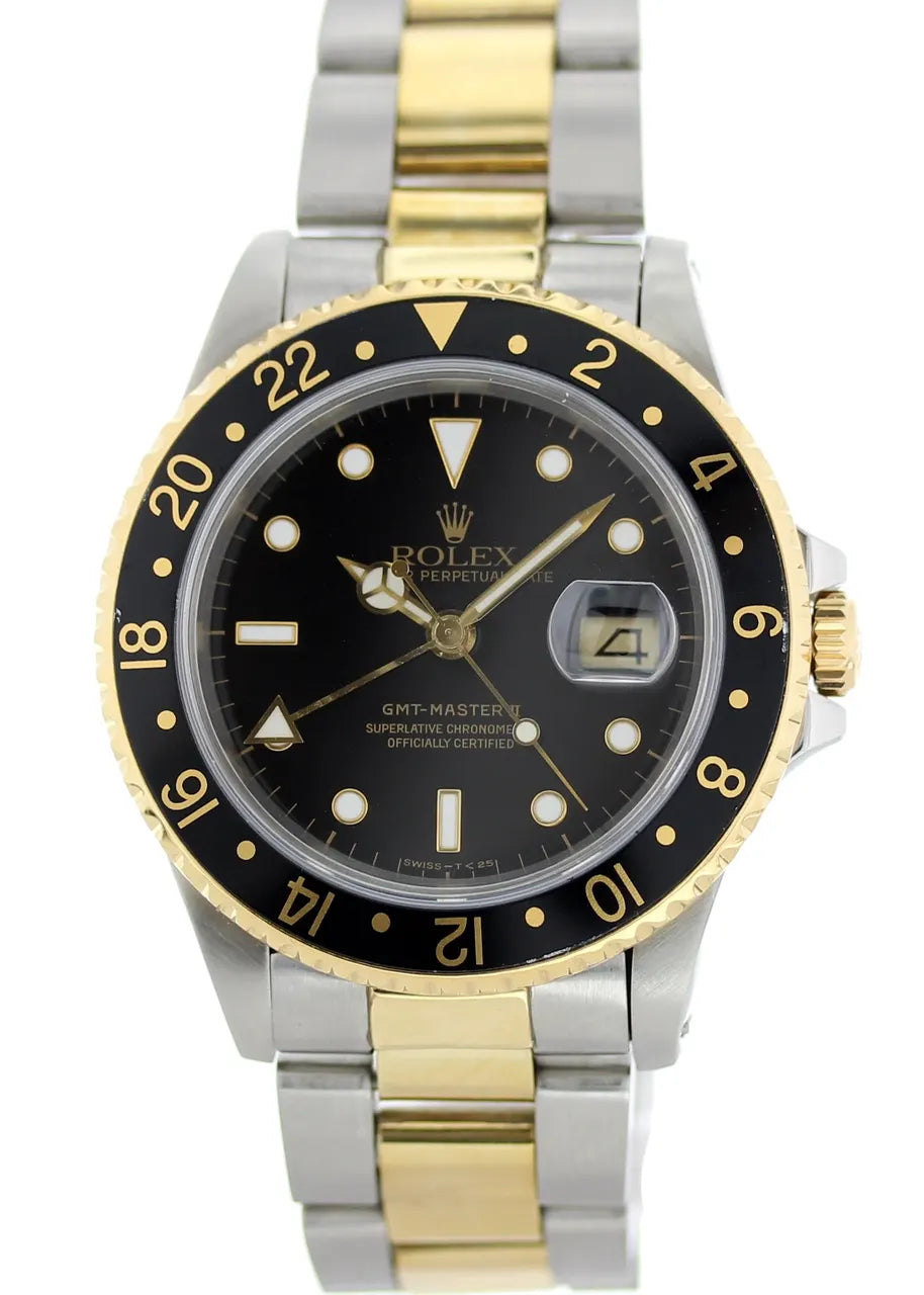 black Rolex GMT-Master II Two-Tone - Hình 2