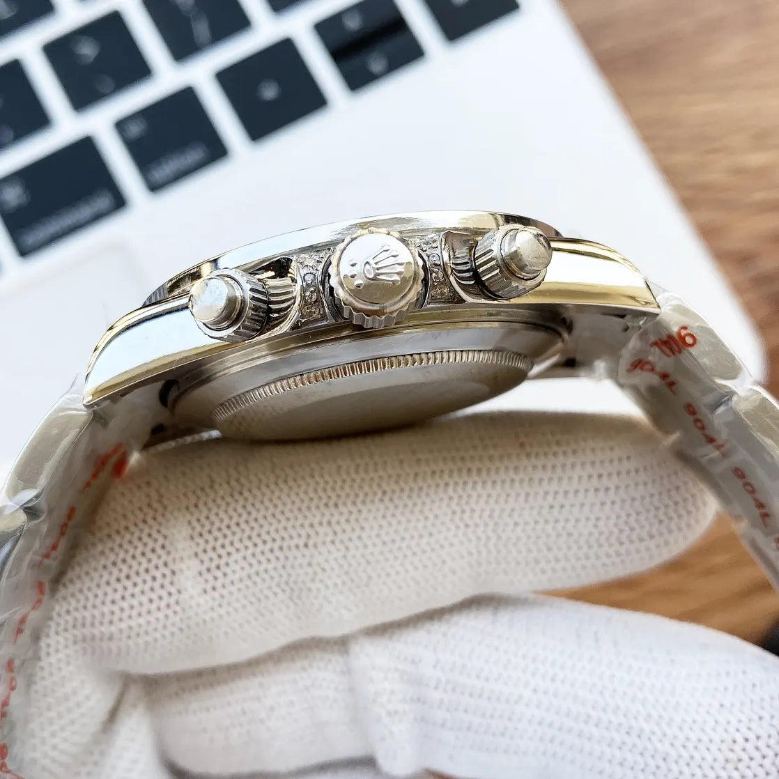 stainless Rolex Daytona Rainbow Bezel - Hình 4