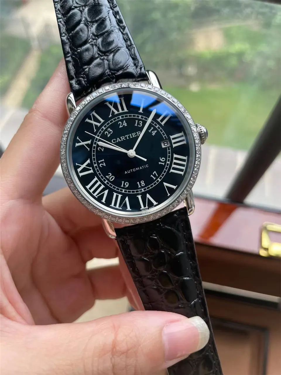 Cartier Black Alligator