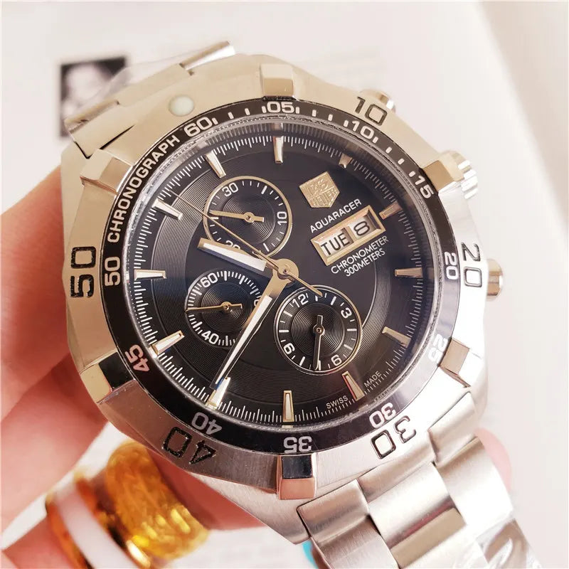 aquaracer Tag Heuer Blue Chronograph - Hình 4