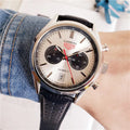 black Tag Heuer Carrera Silver Dial