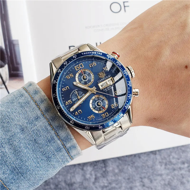 Tag Heuer Carrera Blue Steel Automatic Watch - Hình 4