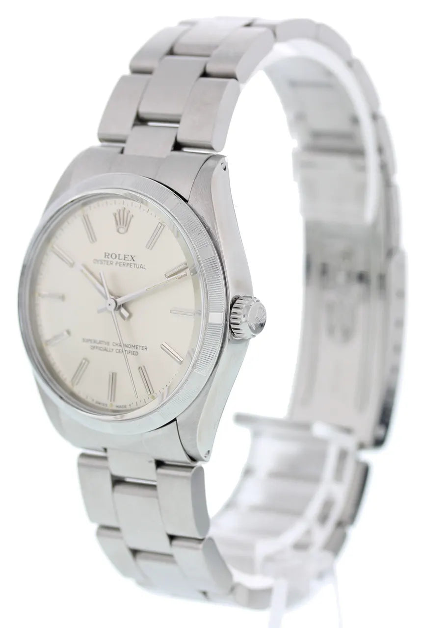Rolex Silver Dial Steel oyster perpetual - Hình 8